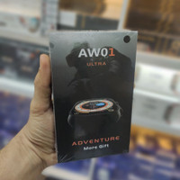 ساعت هوشمند  AW01 Ultra بهمراه 2 بند شارژر وایرلس و ایرپاد پرو