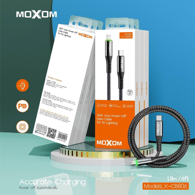کابل MOXOM مدل CB806 ایفون