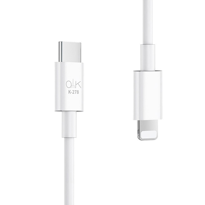 کابل تایپ سی به لایتنینگ مدل 278 OAK
