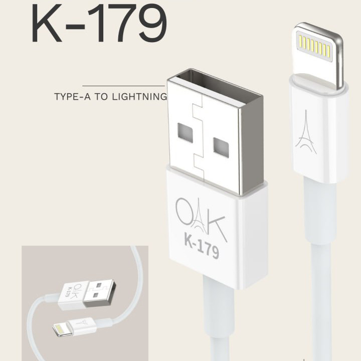 کابل یو اس بی به لایتنینگ مدل OAK 179
