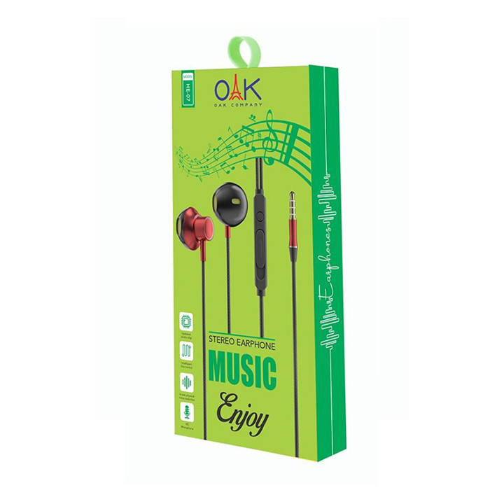 هندزفری با سیم OAK مدل: HE-07