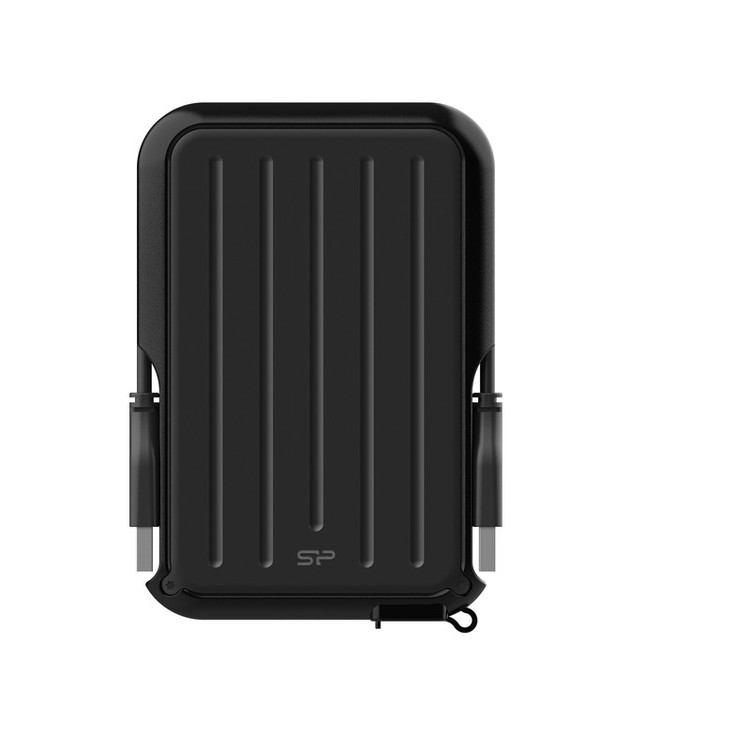 هارد اکسترنال قابل حمل برند سیلیکون پاور با ظرفیت 1 ترابایت، مدل Armor A66، ، مقاوم در برابر ضربه، پاشش آب، خط و خش و شوک، سازگار با کامپیوتر و لپتاپ و سیستم عامل Windows و macOS، دارای رابط USB 3.2 با گارانتی فعال 3 ساله متین