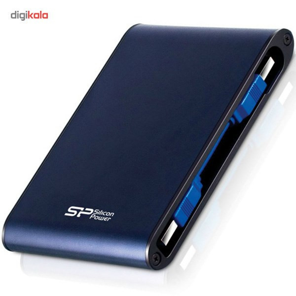 هارد اکسترنال قابل حمل برند سیلیکون پاور با ظرفیت 1 ترابایت، مدل Armor A80، مقاوم در برابر آب، ضربه، غبار، لرزش و شوک، سازگار با Windows ،Linux و MacOS، دارای رابط USB 3.0، سرعت انتقال دادهها با رابط USB 3.0 با گارانتی فعال 3 ساله متین