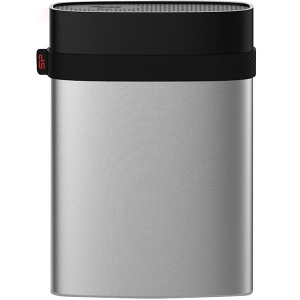 هارد اکسترنال قابل حمل برند سیلیکون پاور با ظرفیت 1 ترابایت، مدل Armor A85، ، مقاوم در برابر ضربه، آب و غبار، سازگار با موبایل، تبلت، دوربین، Windows ،Linux و MacOS، دارای رابط USB 3.0، سرعت انتقال دادهها در حالت USB 3.0 با گاراتی فعال 3 ساله متین