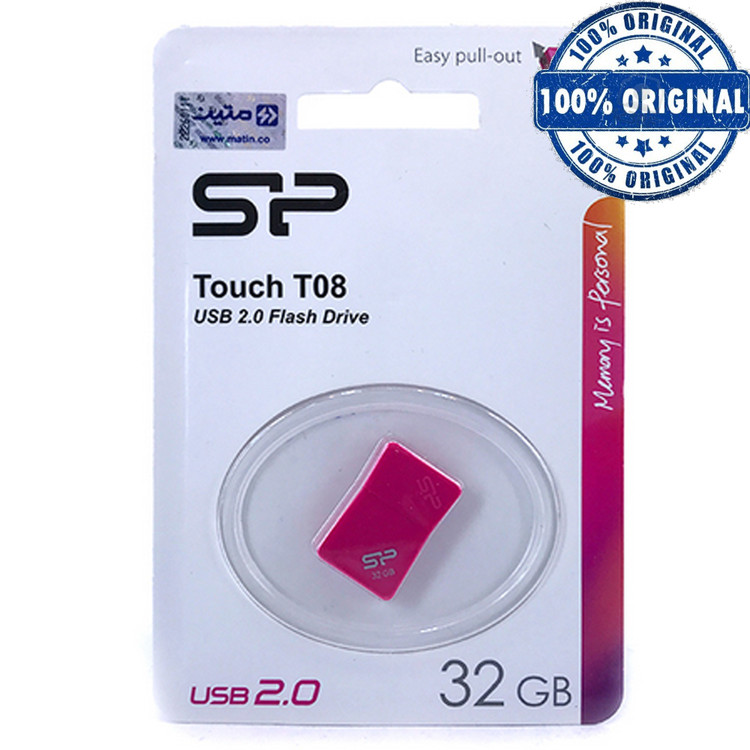 فلش مموری سیلیکون پاور مدل Touch T08 ظرفیت 32 گیگابایت – USB 2.0 با گارانتی تعویض متین