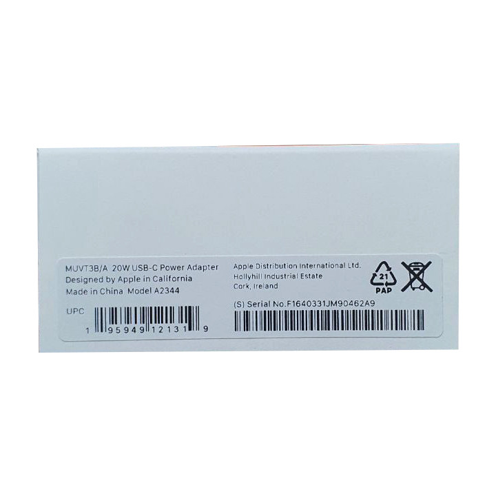 کلگی شارژ اورجینال آیفون B/A توان 20W – با ۱6 ماه گارانتی تعویض