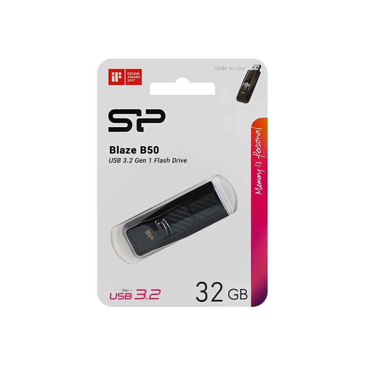 فلش 32 گیگ سیلیکون پاور مدل Silicon Power Blaze B50 USB 3.2 با گارانتی داده پرداز متین