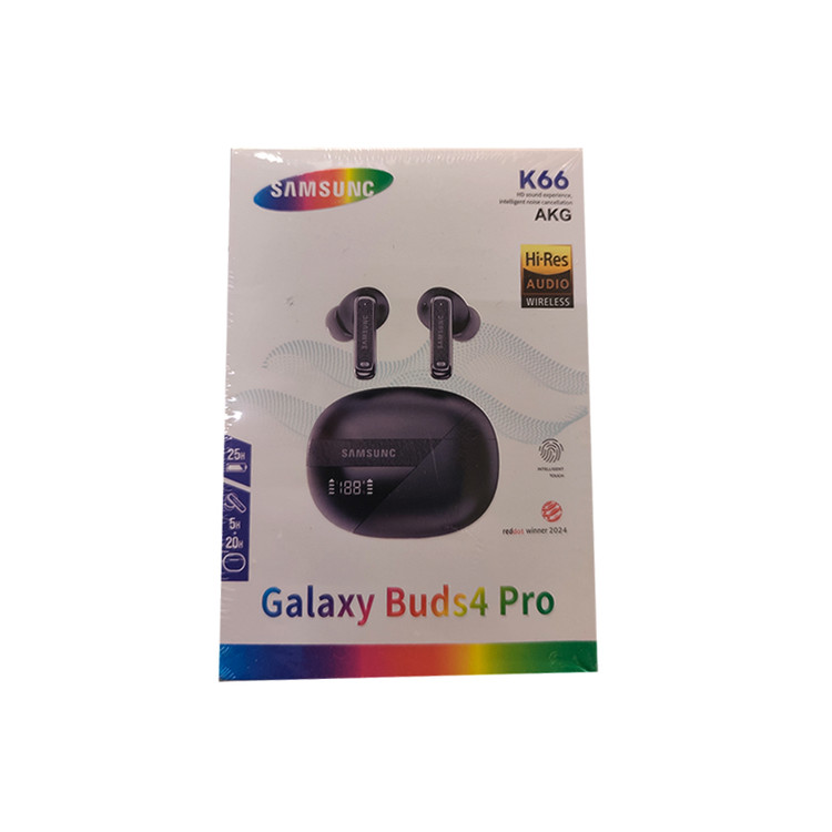 🎧 هدفون بیسیم Galaxy Buds4 Pro مدل K66 (هایکپی) – طراحی حرفهای با صدای قدرتمند